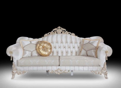 Sofa 3 Sitzer Polster Textil Stoff Chesterfield Couchen Dreisitzer Neu